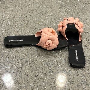 Never worn- Jeffrey Campbell Jelly Flower Slide Sandals- Floralee
